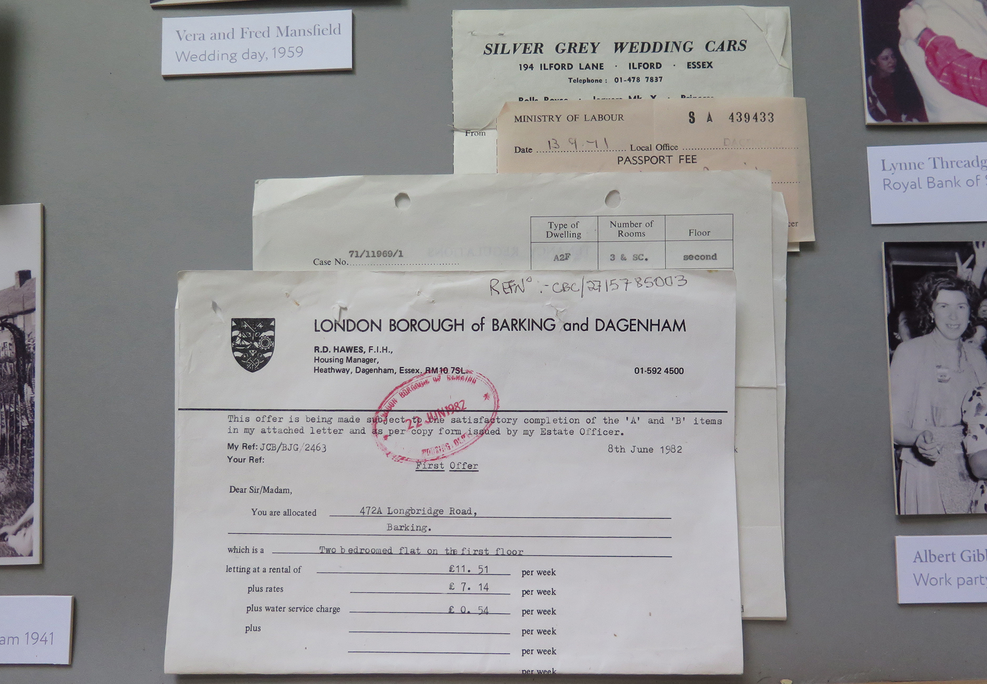 Barking and Dagenham housing documents from 1982